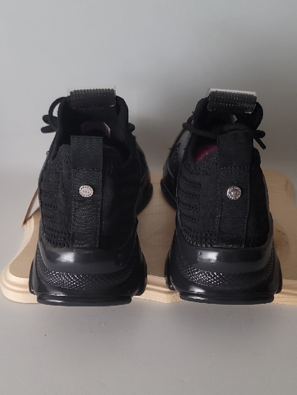 Madden NYC Women's Black Lace-Up Sneakers - Picture 4 of 6